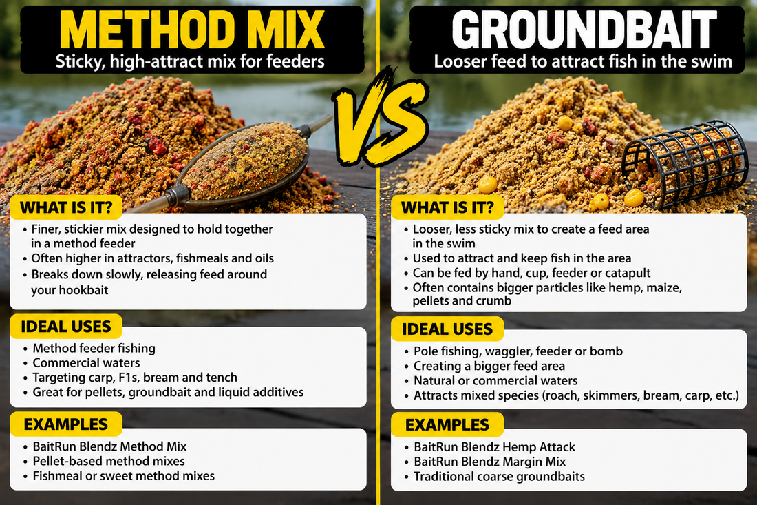 Method Mix vs Groundbait: Which Should You Use on Commercial Fisheries?