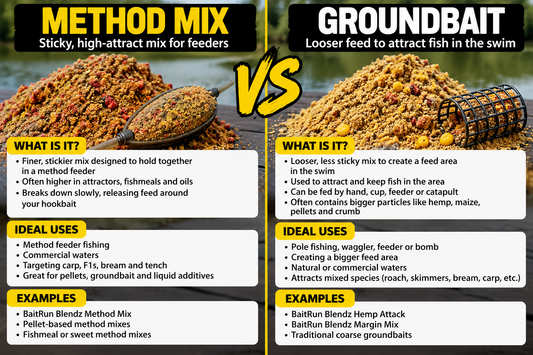 Method Mix vs Groundbait: Which Should You Use on Commercial Fisheries?