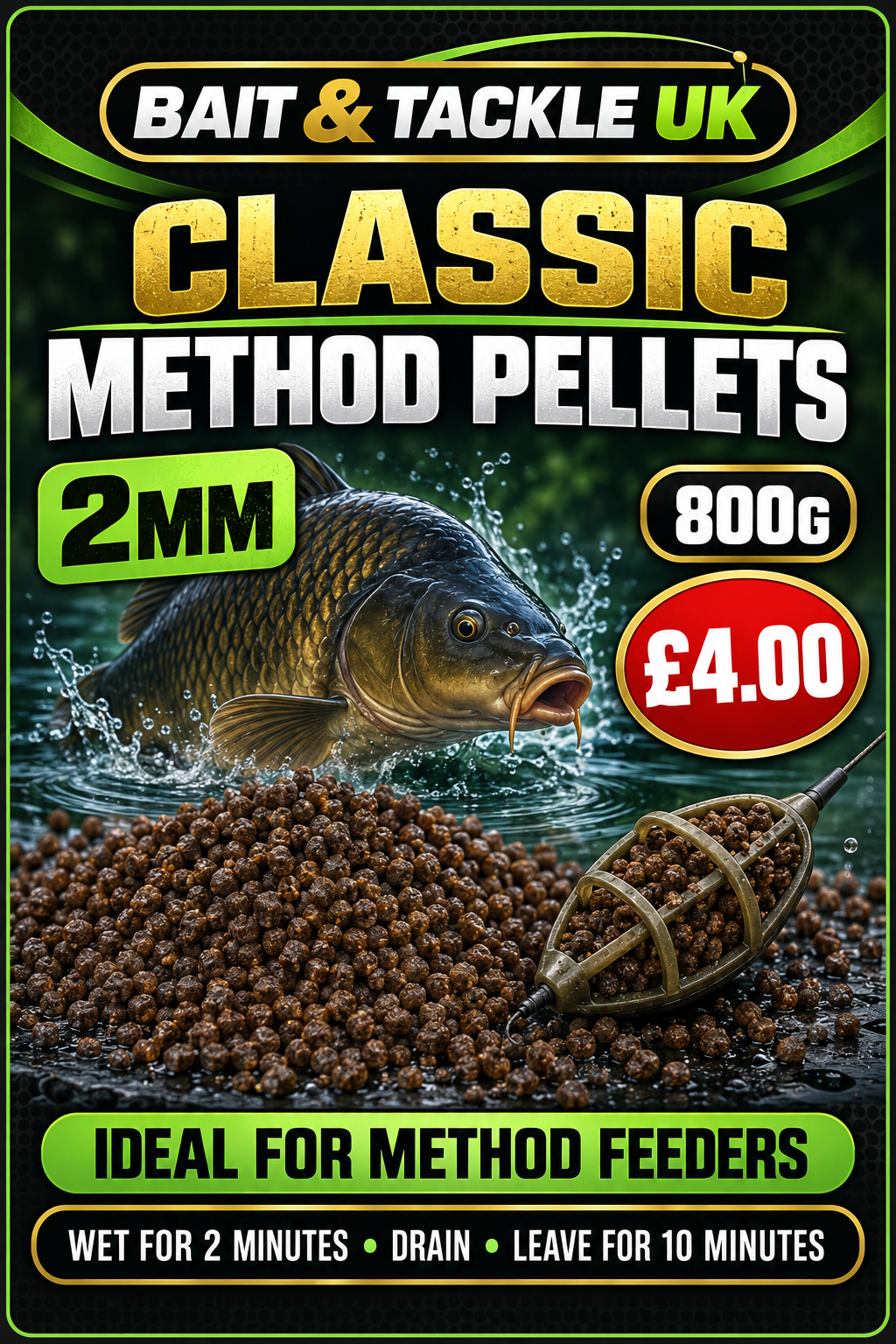 Classic Method Pellets 2mm – The Ultimate Method Feeder Bait
