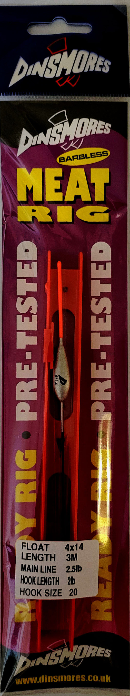 Meat Float Rig 4x14 | 3m | 2.5lb Main | 2lb Hook Length | Size 20